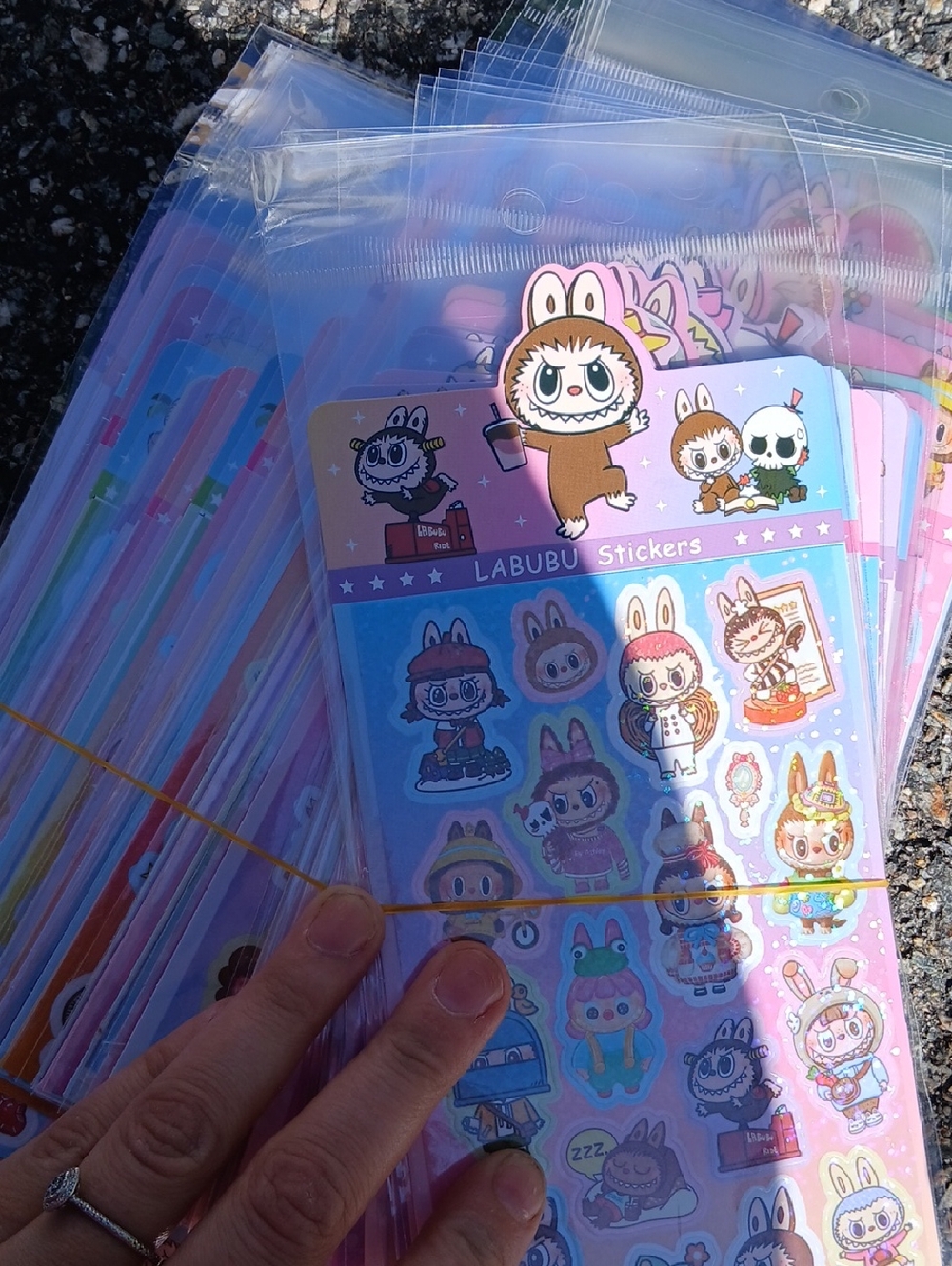 Pink Character Sticker Sheet for Small Pets Lovers